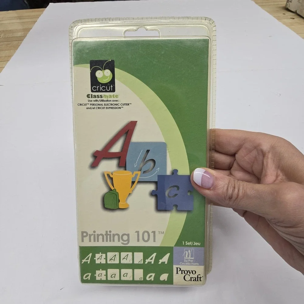 Vintage Cricut Cartridge Printing 101 NEW Sealed Classmate 29-0393 Letters